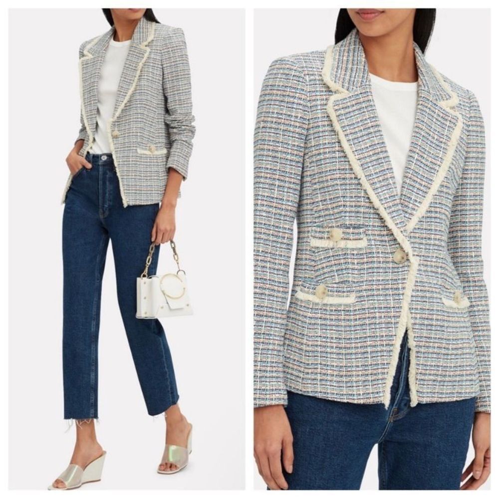 Veronica Beard Multicolor Tweed Blazer